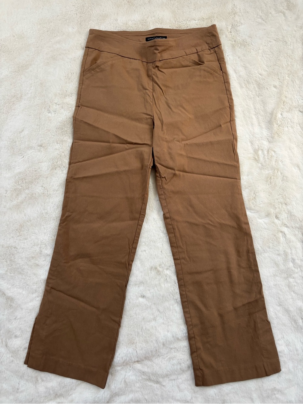 Counterparts Women's Ankle-Length Straight Pants in Brown